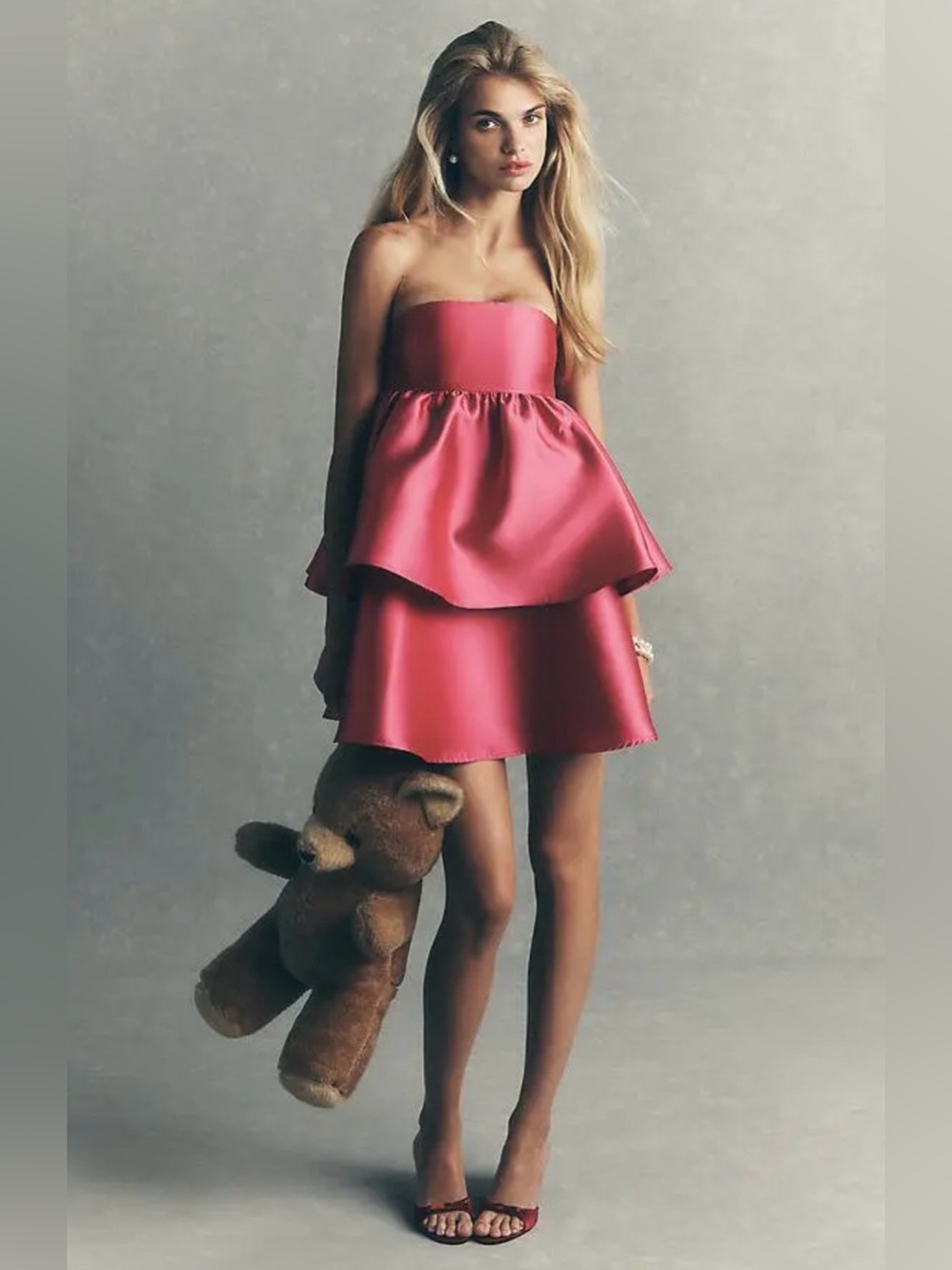 Hutch Strapless Tiered Mini Dress